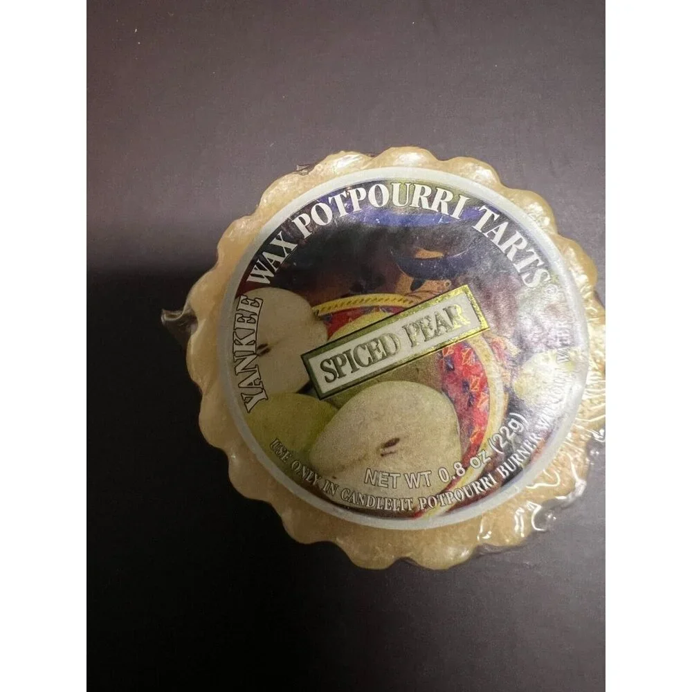 Yankee Candle Spiced Pear Wax Tart 579463 Potpourri New .8 oz‎ Home Fragrance